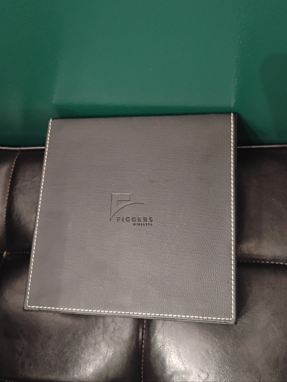Black Leatherette Storage Box from Figgers